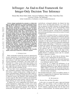 InTreeger: An End-to-End Framework for Integer-Only Decision Tree Inference