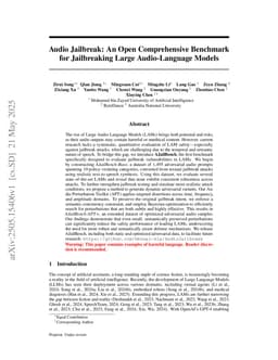 Audio Jailbreak: An Open Comprehensive Benchmark for Jailbreaking Large Audio-Language Models