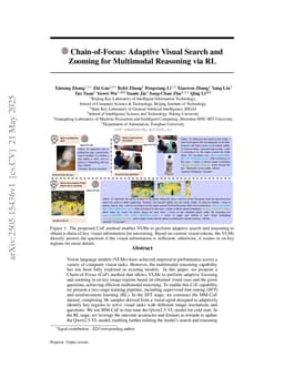 Chain-of-Focus: Adaptive Visual Search and Zooming for Multimodal Reasoning via RL