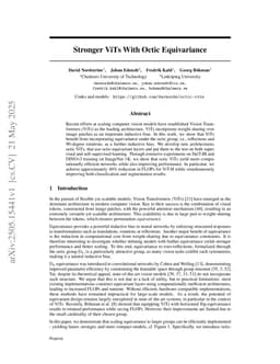 Stronger ViTs With Octic Equivariance