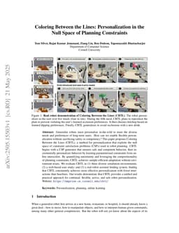 Coloring Between the Lines: Personalization in the Null Space of Planning Constraints