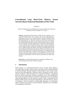 Convolutional Long Short-Term Memory Neural Networks Based Numerical Simulation of Flow Field