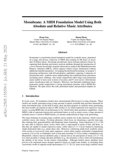 Moonbeam: A MIDI Foundation Model Using Both Absolute and Relative Music Attributes