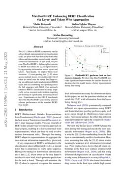 MaxPoolBERT: Enhancing BERT Classification via Layer- and Token-Wise Aggregation