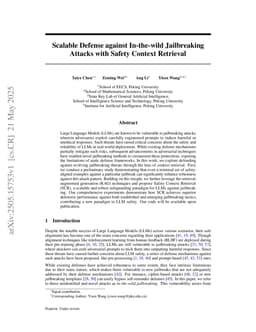 Scalable Defense against In-the-wild Jailbreaking Attacks with Safety Context Retrieval