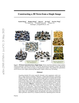 Constructing a 3D Town from a Single Image