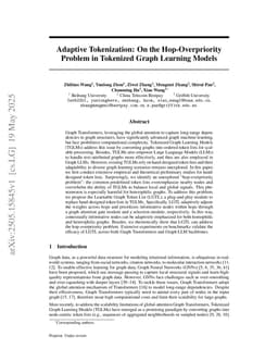 Adaptive Tokenization: On the Hop-Overpriority Problem in Tokenized Graph Learning Models