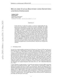 Multi-omic Causal Discovery using Genotypes and Gene Expression