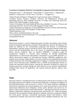 An Inclusive Foundation Model for Generalizable Cytogenetics in Precision Oncology