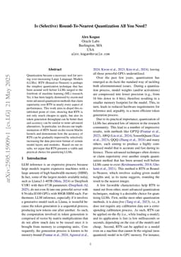 Is (Selective) Round-To-Nearest Quantization All You Need?