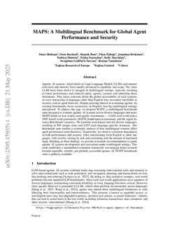 MAPS: A Multilingual Benchmark for Global Agent Performance and Security