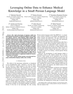 Leveraging Online Data to Enhance Medical Knowledge in a Small Persian Language Model