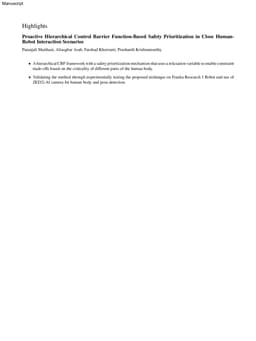 Proactive Hierarchical Control Barrier Function-Based Safety Prioritization in Close Human-Robot Interaction Scenarios