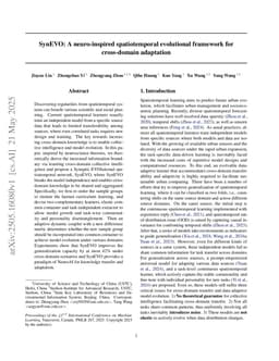 SynEVO: A neuro-inspired spatiotemporal evolutional framework for cross-domain adaptation