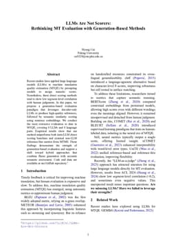 LLMs Are Not Scorers: Rethinking MT Evaluation with Generation-Based Methods