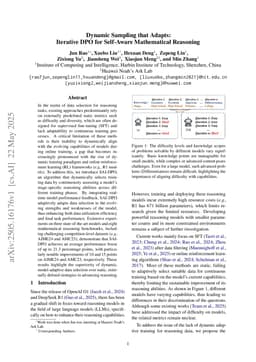 Dynamic Sampling that Adapts: Iterative DPO for Self-Aware Mathematical Reasoning