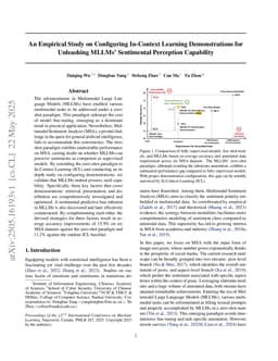 An Empirical Study on Configuring In-Context Learning Demonstrations for Unleashing MLLMs' Sentimental Perception Capability