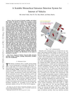 A Scalable Hierarchical Intrusion Detection System for Internet of Vehicles