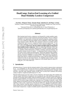 DualComp: End-to-End Learning of a Unified Dual-Modality Lossless Compressor