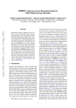 IRONIC: Coherence-Aware Reasoning Chains for Multi-Modal Sarcasm Detection