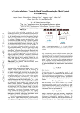 MM-MovieDubber: Towards Multi-Modal Learning for Multi-Modal Movie Dubbing
