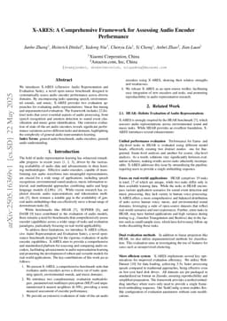 X-ARES: A Comprehensive Framework for Assessing Audio Encoder Performance