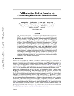PaTH Attention: Position Encoding via Accumulating Householder Transformations