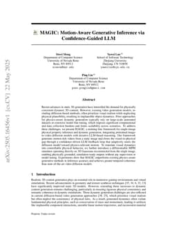 MAGIC: Motion-Aware Generative Inference via Confidence-Guided LLM