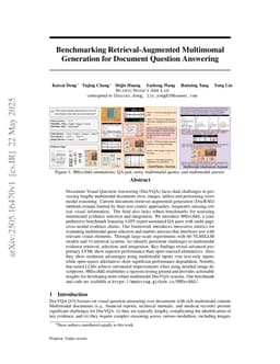 Benchmarking Retrieval-Augmented Multimomal Generation for Document Question Answering