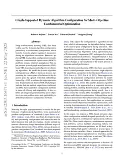 Graph-Supported Dynamic Algorithm Configuration for Multi-Objective Combinatorial Optimization