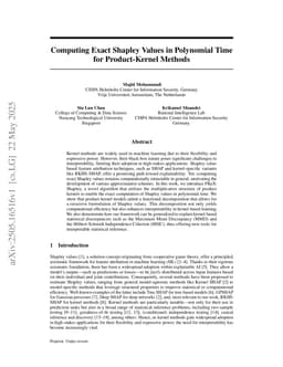 Computing Exact Shapley Values in Polynomial Time for Product-Kernel Methods