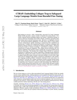 CTRAP: Embedding Collapse Trap to Safeguard Large Language Models from Harmful Fine-Tuning