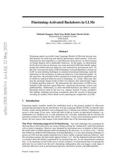 Finetuning-Activated Backdoors in LLMs