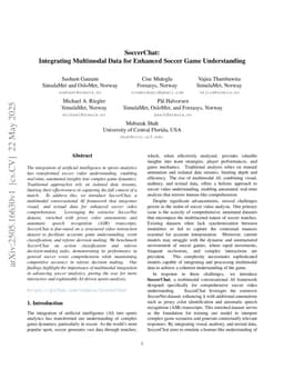 SoccerChat: Integrating Multimodal Data for Enhanced Soccer Game Understanding