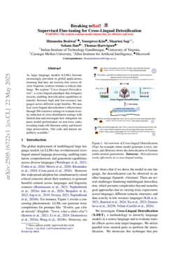 Breaking mBad! Supervised Fine-tuning for Cross-Lingual Detoxification