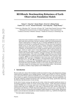 REOBench: Benchmarking Robustness of Earth Observation Foundation Models