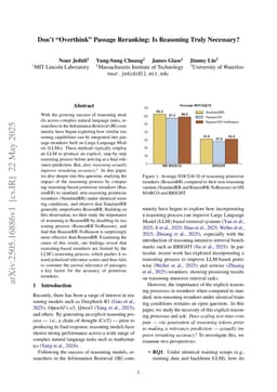 Don't "Overthink" Passage Reranking: Is Reasoning Truly Necessary?