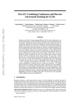 MixAT: Combining Continuous and Discrete Adversarial Training for LLMs