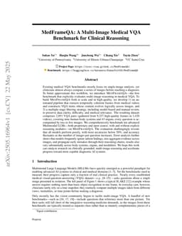 MedFrameQA: A Multi-Image Medical VQA Benchmark for Clinical Reasoning
