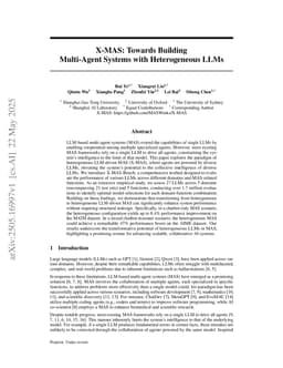 X-MAS: Towards Building Multi-Agent Systems with Heterogeneous LLMs