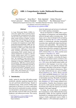 ARB: A Comprehensive Arabic Multimodal Reasoning Benchmark