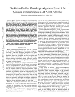 Distillation-Enabled Knowledge Alignment Protocol for Semantic Communication in AI Agent Networks