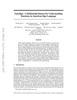EmoSign: A Multimodal Dataset for Understanding Emotions in American Sign Language