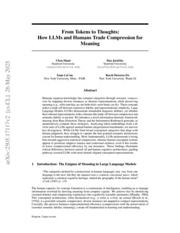 From Tokens to Thoughts: How LLMs and Humans Trade Compression for Meaning