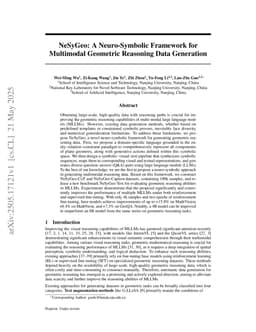 NeSyGeo: A Neuro-Symbolic Framework for Multimodal Geometric Reasoning Data Generation