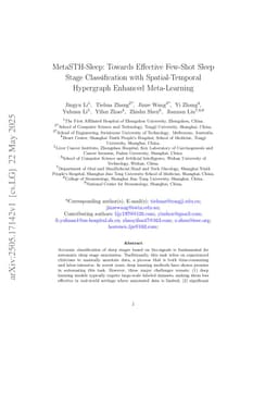 MetaSTH-Sleep: Towards Effective Few-Shot Sleep Stage Classification with Spatial-Temporal Hypergraph Enhanced Meta-Learning
