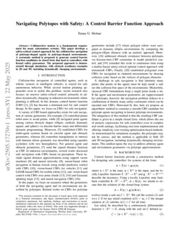 Navigating Polytopes with Safety: A Control Barrier Function Approach
