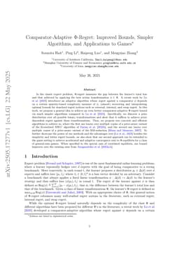 Comparator-Adaptive $Φ$-Regret: Improved Bounds, Simpler Algorithms, and Applications to Games