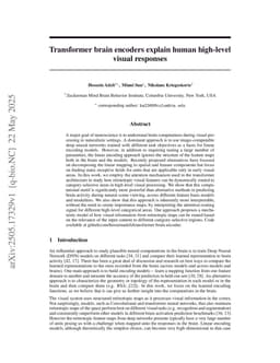 Transformer brain encoders explain human high-level visual responses