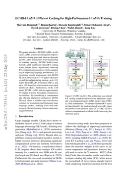 ECHO-LLaMA: Efficient Caching for High-Performance LLaMA Training